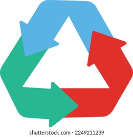 Recycle Vector Icon which is suitable for commercial work and easily modify or edit it
