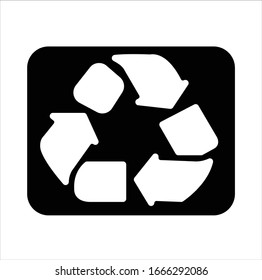 reciclar los pasos de ilustración vectorial 10