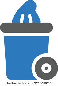 reciclar la ilustración del vector en un fondo transparente. Símbolos de calidad superior. Iconos vectoriales de glifos para diseño de conceptos y gráficos. 