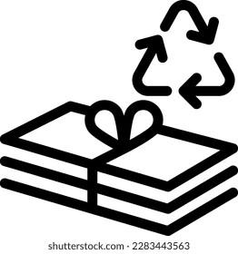 reciclar la ilustración del vector en un fondo transparente. Símbolos de calidad superior. Iconos vectoriales de línea delgada para el diseño de conceptos y gráficos. 
