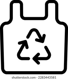 recycle  Vector illustration on a transparent background. Premium quality symmbols. Thin line vector icons for concept and graphic design. 
