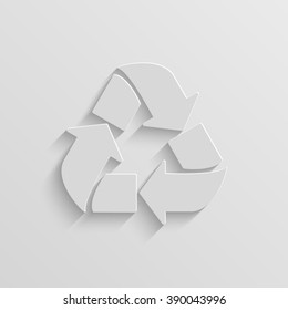 recycle vector paper icon