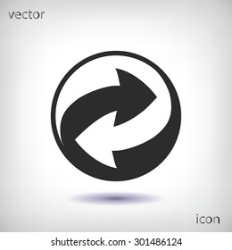 Recycle vector sign icon