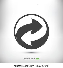 Recycle vector sign icon