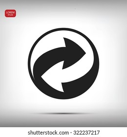 Recycle vector sign icon