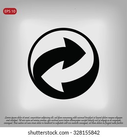 Recycle vector sign icon