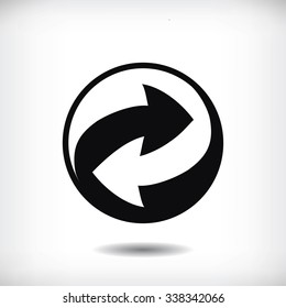 Recycle vector sign icon