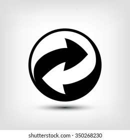 Recycle vector sign icon