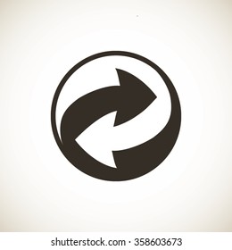 Recycle vector sign icon