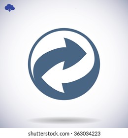 Recycle vector sign icon