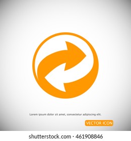 Recycle vector sign icon