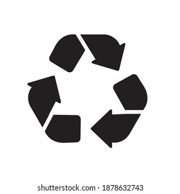 Recycle Vector Solid Style Icon. EPS 10 File 