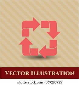 Símbolo del vector de reciclaje