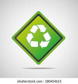 Recycle vector symbol green