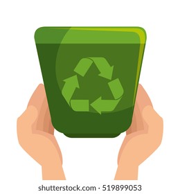 recycle waste with arrows