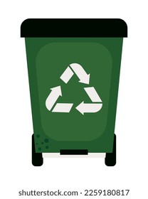 recycle waste bin ecology icon