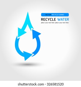 Recycle Water, Recycle Blue, Save World , Water Drop