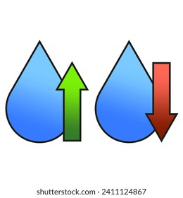 Recycle water, water drop. Vector illustration. EPS 10.