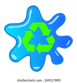 recycle water drops