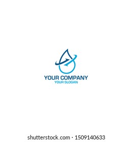 Recycle Water Logo Design Vector