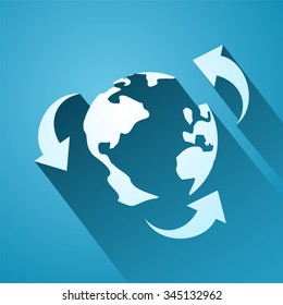 recycle world sign