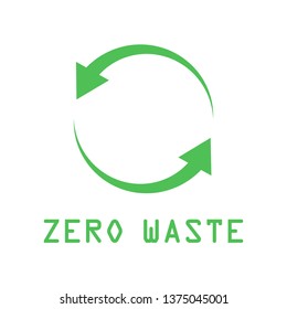 recycle, zero waste icon vector