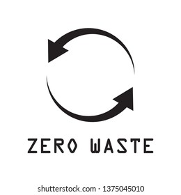 recycle, zero waste icon vector