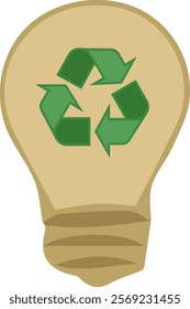 Recycleable light bulb. Eco-friendly.	Reuse.