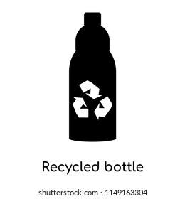 Recycled bottle icon vector isolated on white background for your web and mobile app design, Recycled bottle logo concept