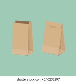 Recycled brown paper bag