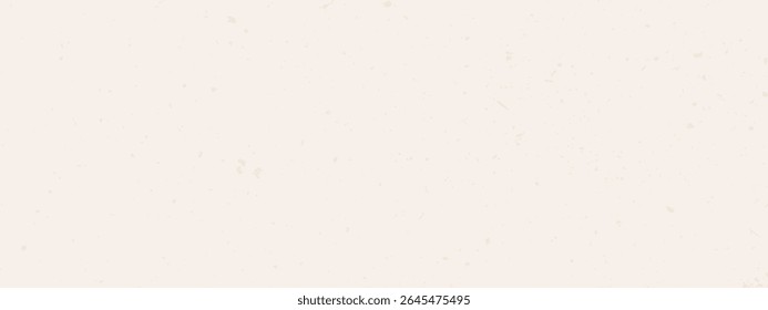 Recycled cream rice paper. Korean hanji paper background. Old natural organic eggshell speckle texture. Scrapbook collage Japanese ecru color mulberry craft wallpaper. Light beige minimal aesthetic bg