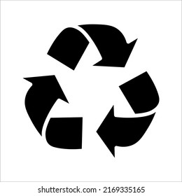 Recycled cycle arrows icon vector illustration on white background. eps 10 - Shutterstock ID 2169335165