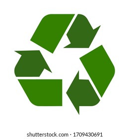 diseño reciclado de estilo plano.