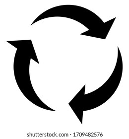 recycled design with flat style