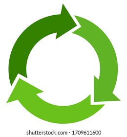 diseño reciclado de estilo plano.