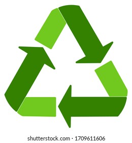 recycled design with flat style.