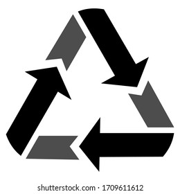 recycled design with flat style.
