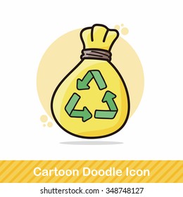 recycled garbage doodle