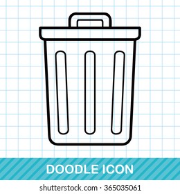 recycled garbage doodle