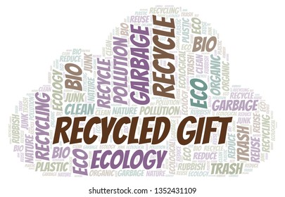 Recycled Gift word cloud.