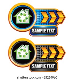recycled home gold arrow nameplates