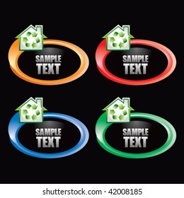 recycled home multicolored rings