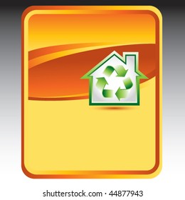 recycled home orange background