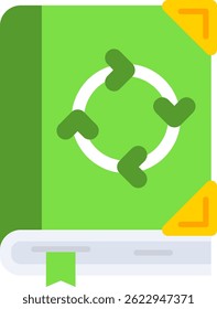 Design de ícone de vetor de linha reciclada