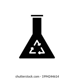 Recycled Measuring Cup Filled Icon Vector Illustration