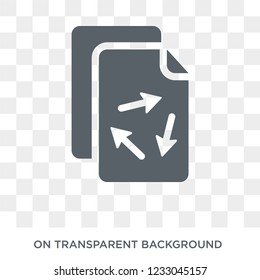 Recycled Paper icon. Recycled Paper design concept from Ecology collection. Simple element vector illustration on transparent background.