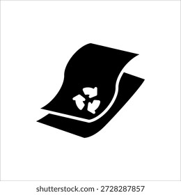 Icono de papel reciclado. Ilustración vectorial para el Diseño web. Aislado sobre fondo blanco.