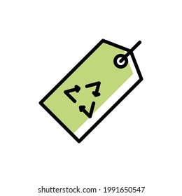 Recycling-Tag-Symbol, Vektorgrafik