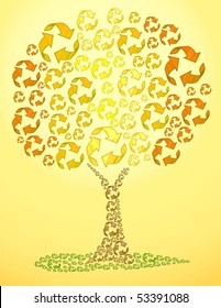 Recycled Tree - Vector