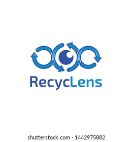 RecycLens logo design for camera